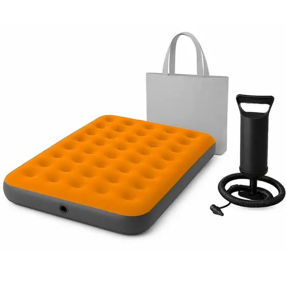Colchão Inflavel De Casal Com Bomba Multiuso Várias Cores + Bolsa - Teko