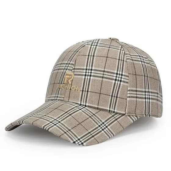 T Trendy Boné de beisebol Chapéu Homens Mulheres Casais Moda Casual Boné Xadrez All-Match Chapéu de Sol Ao Ar Livre