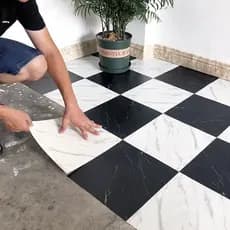 KIT COM 10 PLACAS PORCELANATO MARMORE ADESIVAS ALTO BRILHO PAREDE E PISO