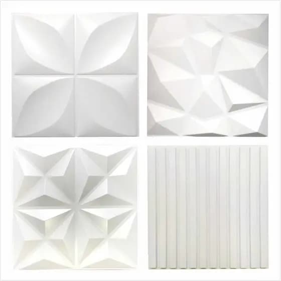KIT COM 32 PLACAS 3D - 50x50 cm PVC
