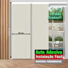 Cortina Persiana Adesiva para Portas Sacadas e Varanda Gourmet - Fácil Instalação