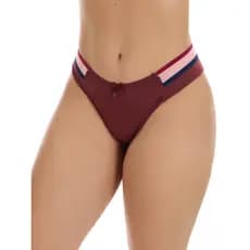 Kit 3 calcinhas Tanga fio duplo Não Marca microfibra lateral dupla Confort
