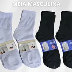 Kit 3 pares de Meia Unisex Cano Longo Confortável Meias Cano Alto Dia a Dia Esporte Meia Fitness