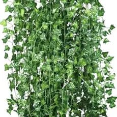 6 Metros Hera Folhas Pequenas Folhagem Verde Planta Artificial Pendente Trepadeira = 3 Fios