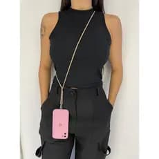 Strap Phone Luxo 50cm Strass Brilhante Cordão Brilho Corrente Celular Anti-Furto