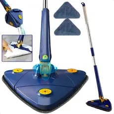 Mop Triangular Giratório 360° Limpa Cantos Sem Sujar