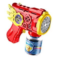 Brinquedo Maquina Bolha De Sabão Pistola Automática C/ Luz