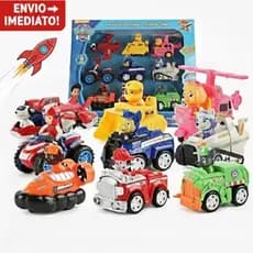 Carrinhos Patrulha Canina Kit Com 9 Carros De Fricção Brinquedo Infantil Premium - Envio Imediato