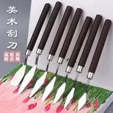 1/3/5/7Pcs Conjunto Faca Para Pintura A Óleo De Arte Em Aço Inoxidável Ferramentas De Desenho De Papelaria Espátula Artista Suprimentos Bolos