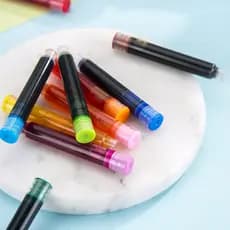 10 Caixas De Tinta Coloridas , Canetas-Tinteiro De Calibre 3,4 , Cartuchos Intercambiáveis , Papelaria , Material Estudantil De Escritório