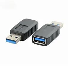 Adaptador USB 3.0 Conector Macho Para Fêmea Extensor Mf Conversor Acoplador Trocador Durável PC Portátil Preto/Azul