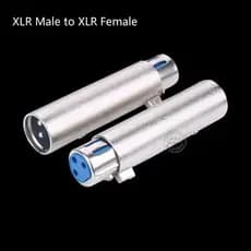 1 Peça Conector XLR Quente 3 Pinos Macho Para Fêmea Gênero Soquete Áudio Microfone Extensão Adaptador Conectores