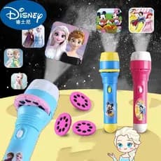 Anime Disney Congelado Projeção Lanterna Dos Desenhos Animados Elsa Anna Mickey Princesa Luminosa Crianças Brinquedo Pre