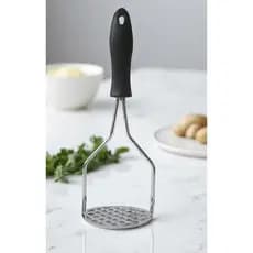Amassador de Batatas Inox Manual Prático e Resistente para Purê, Papinha e Cozinha do Dia a Dia