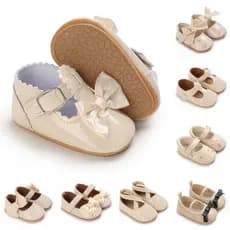 Damasco 0-18M Recém-Nascido Sapatos Casuais Bebê Arco Anti Deslizamento Borracha Sola Macia Fundo Plano Plutônio Decoraç