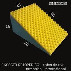 encosto ortopédico de leitura triangulo pós cirúrgico caixa de ovo travesseiro triangular