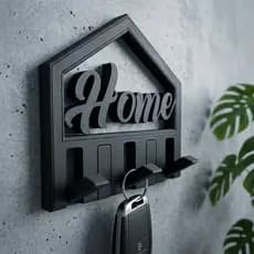 Porta Chaves Moderno de Parede Home Formato Casa Minimalista
