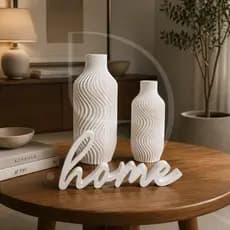 Kit Decorativo HOME– Vasos Modernos para Decoração Aconchegante