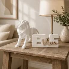 Kit Decorativo “Ele Vive” com Leão – Decoração Cristã Moderna