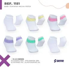 Kit Meia Bebe Recém Nascido Menina Menino 0 a 6 Meses Sene