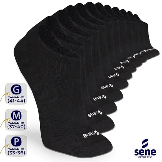 Kit Pares De Meias Soquete Masculina Feminina Algodão Meia Sapatilha Invisível