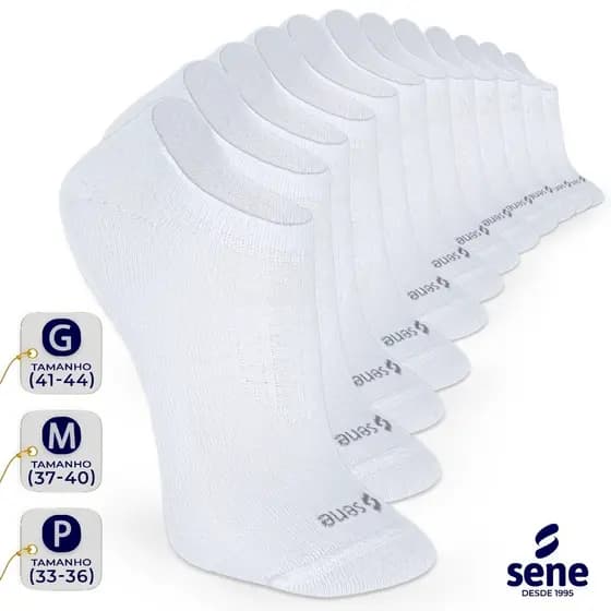 Kit Meia Sapatilha Masculino Feminino Meias Soquete Algodão Invisivel Adulto