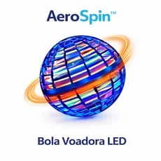 Bola Spinner Voadora Com LED Recarregável USB-C Controle Sem Fio