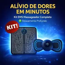 Tapete Massageador Elétrico EMS para Pés Kit Relaxamento Alívio Dor Circulação Portátil USB