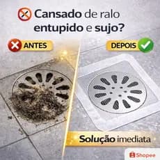 Protetor de Ralo Adesivo Kit 10 Telas Descartáveis Anti Entupimento Anti Inseto Universal Banheiro