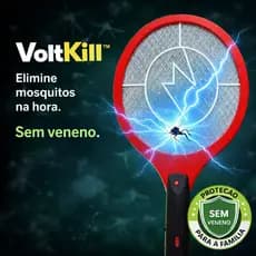 Raquete Elétrica Mata Mosquito Recarregável Elimina Insetos com Segurança