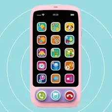 Brinquedo Celular Musical Infantil Rosa Educativo WAKAII
