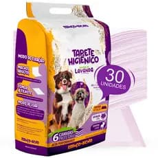 Tapete Higiênico Ultra Espaço De Bicho 30unid. 80x60cm Aroma Lavanda