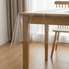 Toalha de Mesa de Plástico Térmica Para 4 6 8 e 10 Lugares Impermeável Quadrada Decoração Cozinha