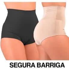 KIT Cinta Modeladora Cintura Alta Compressão Segura Barriga Short Feminino Escolha o KIT