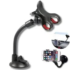 Suporte Veicular Carro Para Celular 360º Fixação Ventosa Haste Firme Suporte Garra