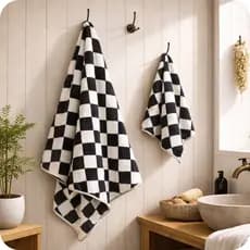 Kit Toalha de Banho + Toalha de Rosto Soft Várias Estampas 70 x 140cm Viagem Piscina Banheiro Felpuda Macia Praia