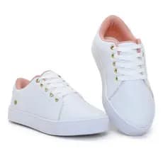 Tênis Feminino Branco Casual Antiderrapante Envio Imediato Promoção