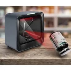 Scanner Leitor Códigos de Barras de Mesa e Desktop pós 2D imagem