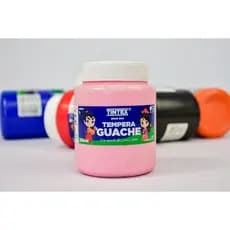 Tinta Guache 250ml Varias Cores Uso Escolar E Artesanato - Rosa