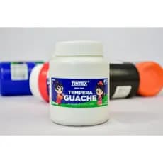Tinta Guache 250ml Varias Cores Uso Escolar E Artesanato - Branco