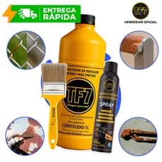 TF7 Com ou Sem Pincel Fundo Convertidor de Ferrugem E Base Líquida Original Limpa Prime Tubo 1 Litro 300ml