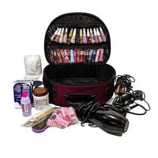 Nécessaire Tamanho  GG Frasqueira Feminina Bolsa De Mão Maquiagem Manicure Sobrancelha