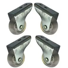 Kit Rodizio Roda  38mm para móveis cama, sofa rodinha de gel fixa