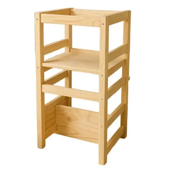 Torre De Aprendizagem 4 em 1 Madeira Pinus Infantil - método Montessoriano