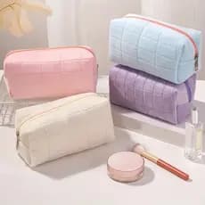 Bolsa De Cosméticos Armazenamento De Grande Capacidade Estojo De Lápis Macaron Color Storage Higiene Pessoal yy20028