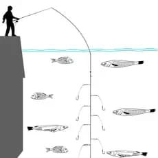 Aço Inoxidável Combinação Gancho Cordas Resistência à Corrosão Acessórios de PescaFishhooks 6 #-12 #