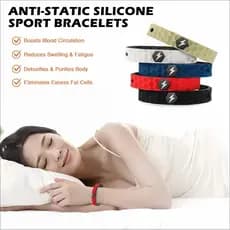 Pulseira Anti-estática de Silicone Eliminar o Corpo Humano Aliviar o Cansaço ao Sono Estático