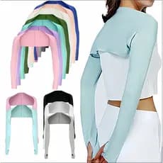 Capa protetora de braço Ultra-fina Shawl Ice Silk Protetor solar de manga comprida Vestuário de proteção respirável Anti-Ultravioleta para esportes ao ar livre