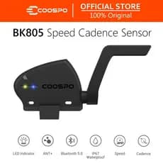 COOSPO BK805 Sensor Duplo de Cadência e Velocidade para Bicicleta, Compatível com ANT+ e Bluetooth