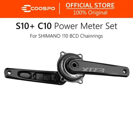 COOSPO S10 Kit Medidor de Potência com Pedivela Liga de Alumínio 29mm ANT+ Bluetooth
